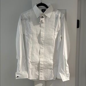 Classic White Men's Dress Shirt